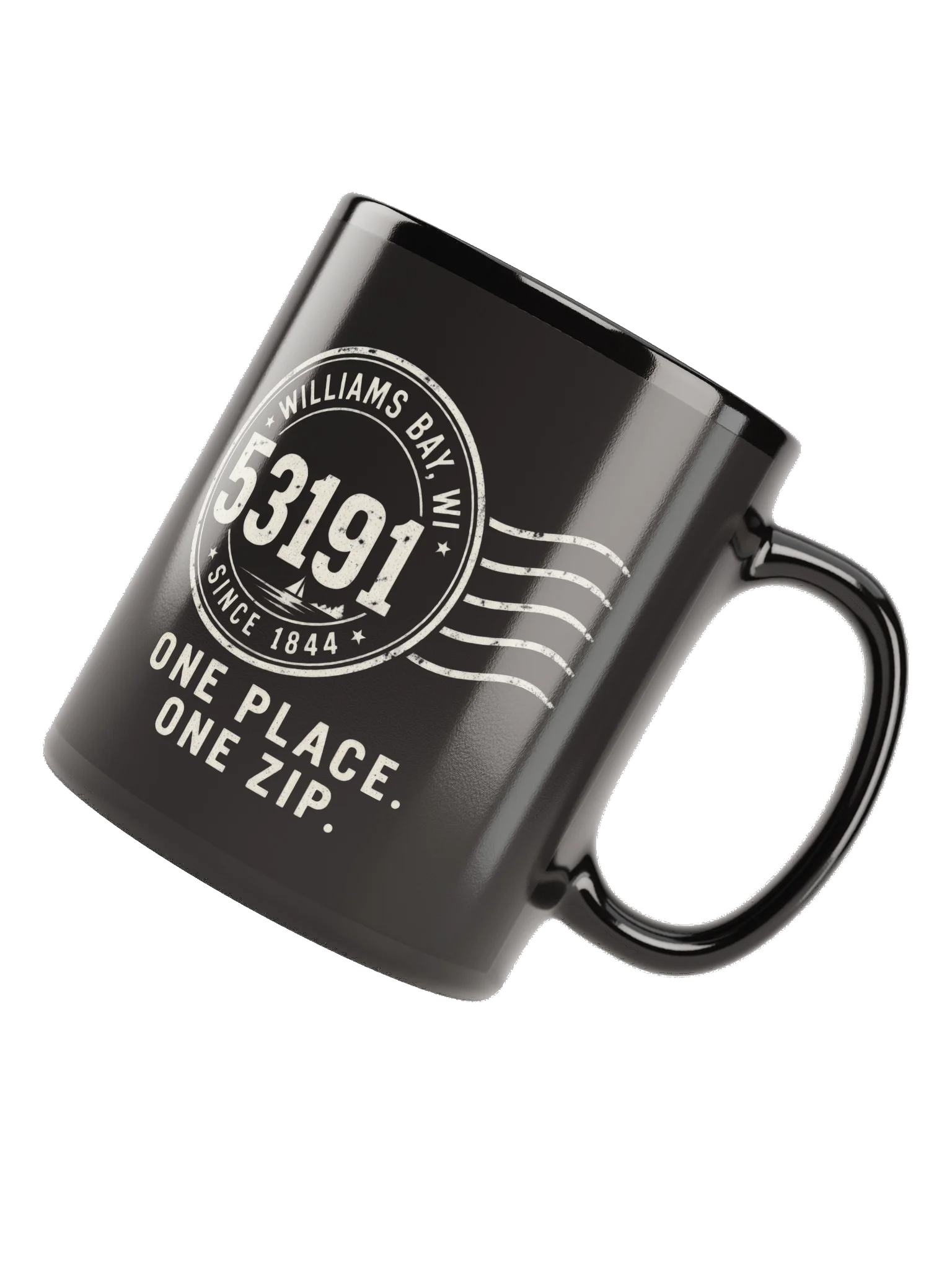 53191 ZIPCODE The CODE Black Mug product image (6)