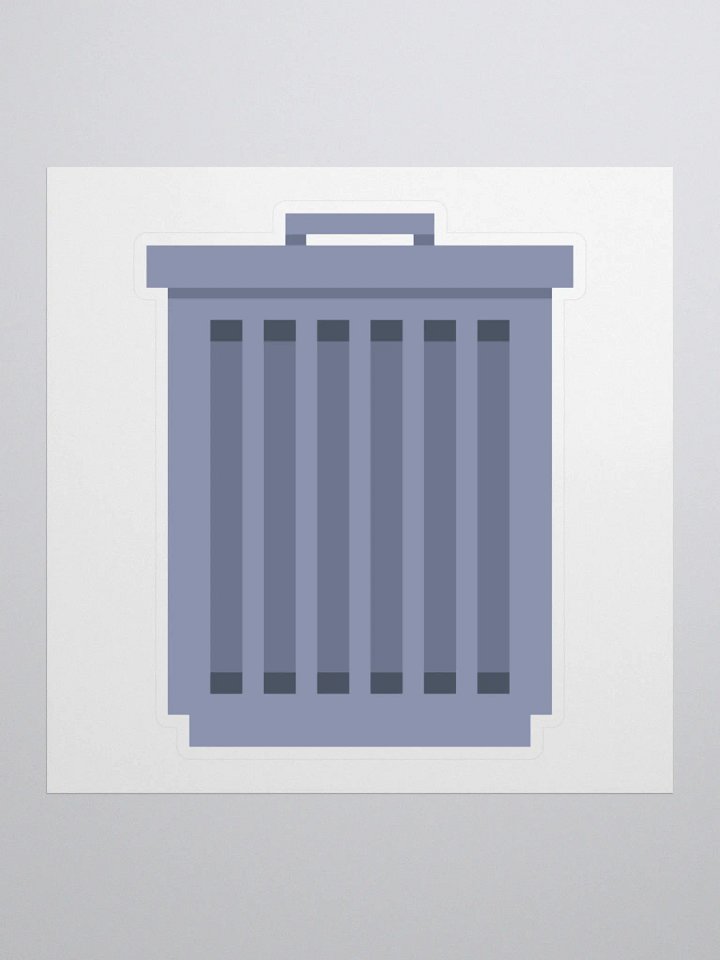 The Sticker of a Trash Can product image (2)