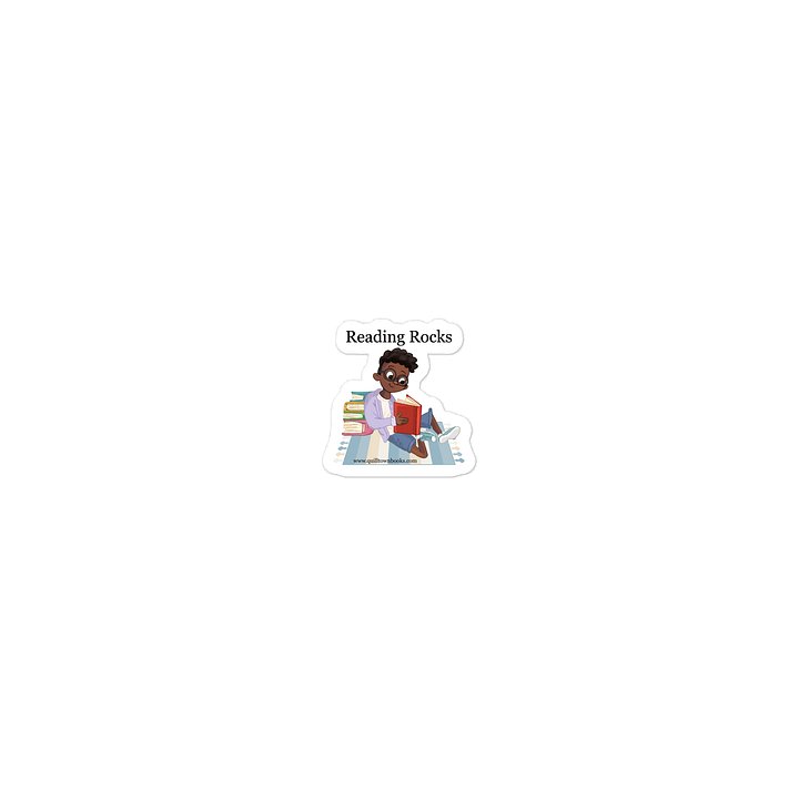 Reading Rocks Die Cut Sticker product image (1)