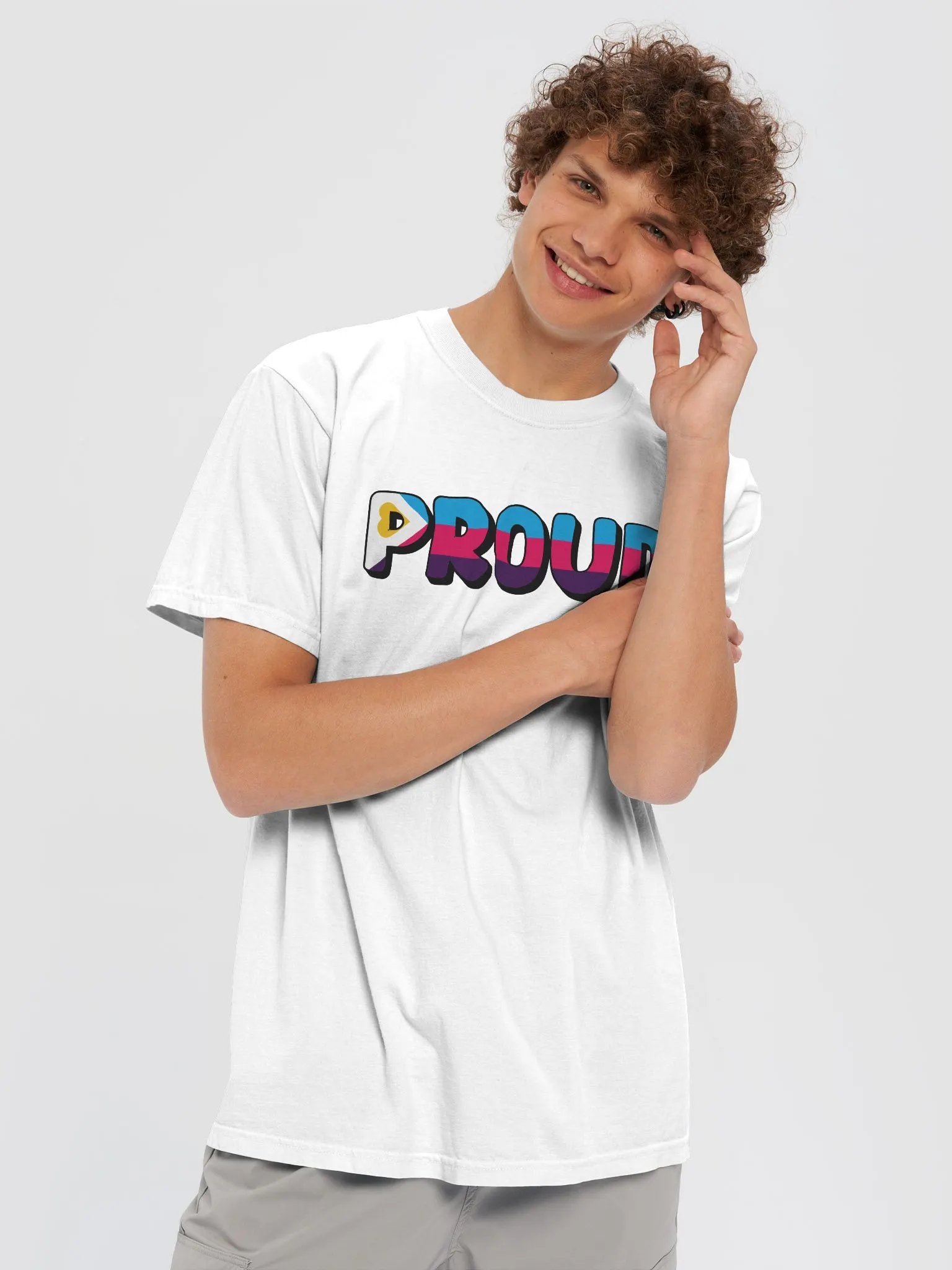 The 'PROUD poly' T-Shirt - White product image (5)