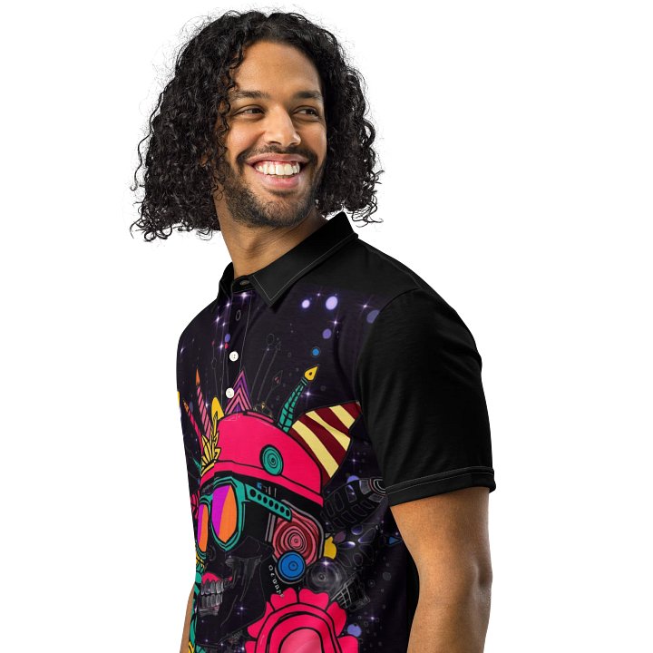 Cosmic Skull Slim Fit Polo product image (2)