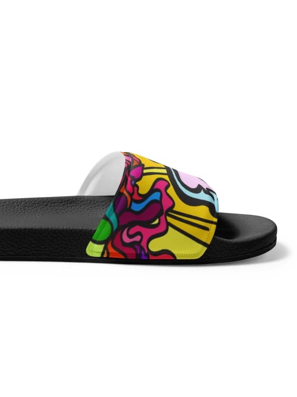 Vibrant Swirls Women's Slides - Wave at Sunset product image (7)
