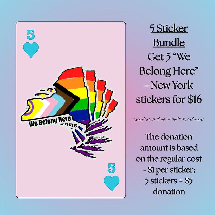 We Belong Here Sticker Bundles - New York product image (2)