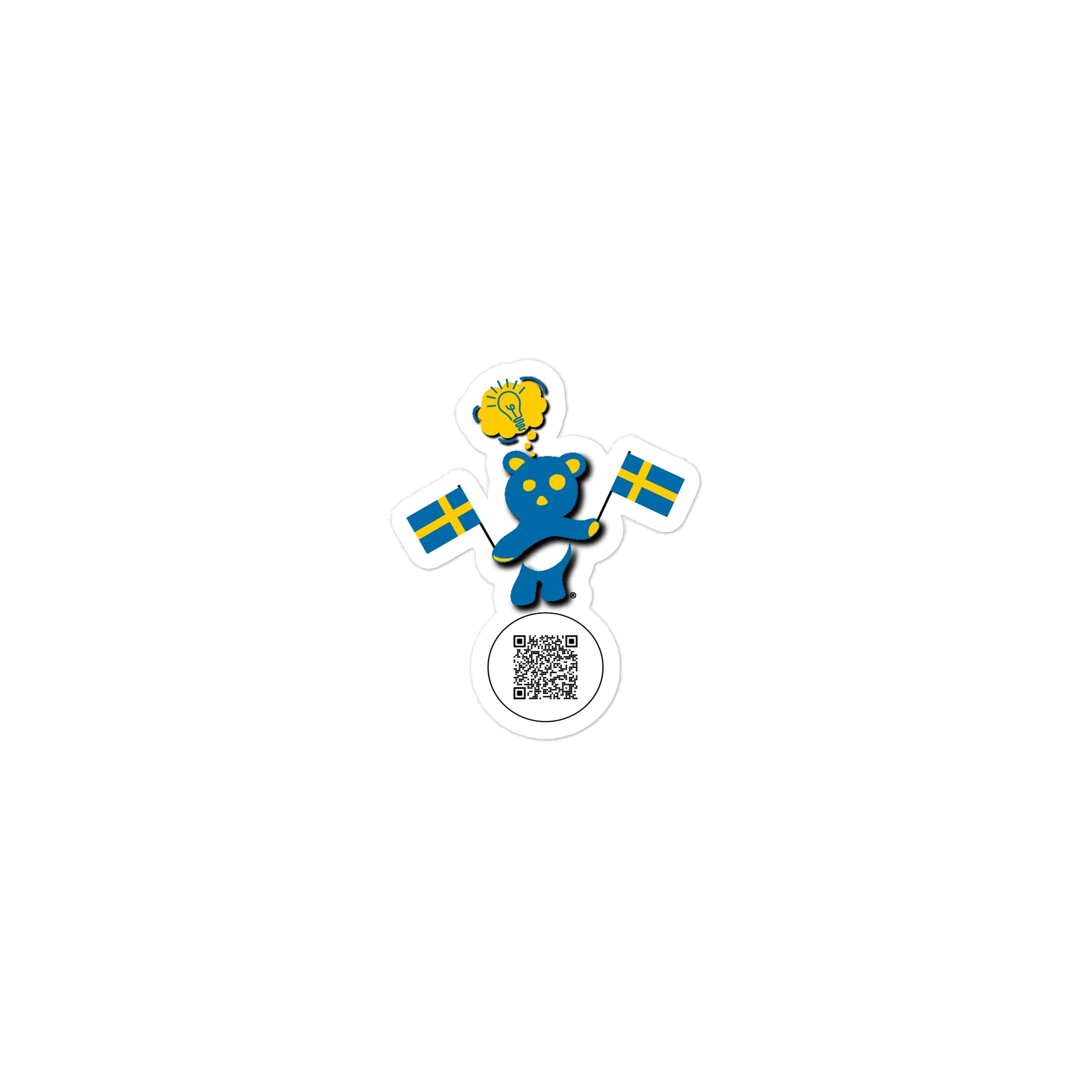 Sweden — Country Bear Sticker | BehrBrained Media product image (1)