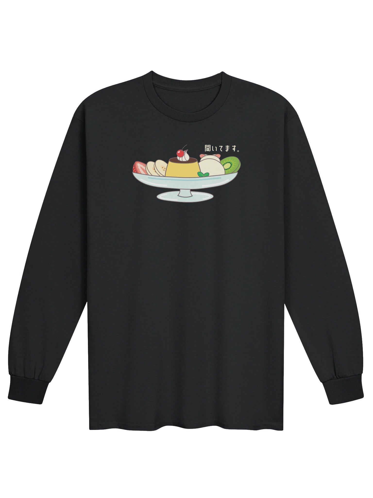 Pudding A La Mode Cat - Unisex Adult Long Sleeve T-shirt product image (1)