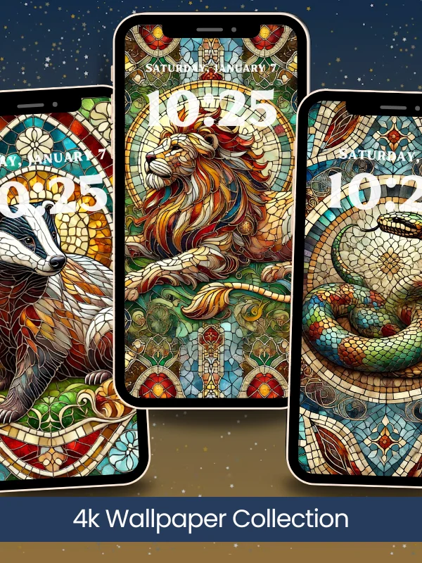 Magical Houses Mosaic Style Phone Wallpaper Bundle 4K Quality Bundle for Android and IOS product image (2)