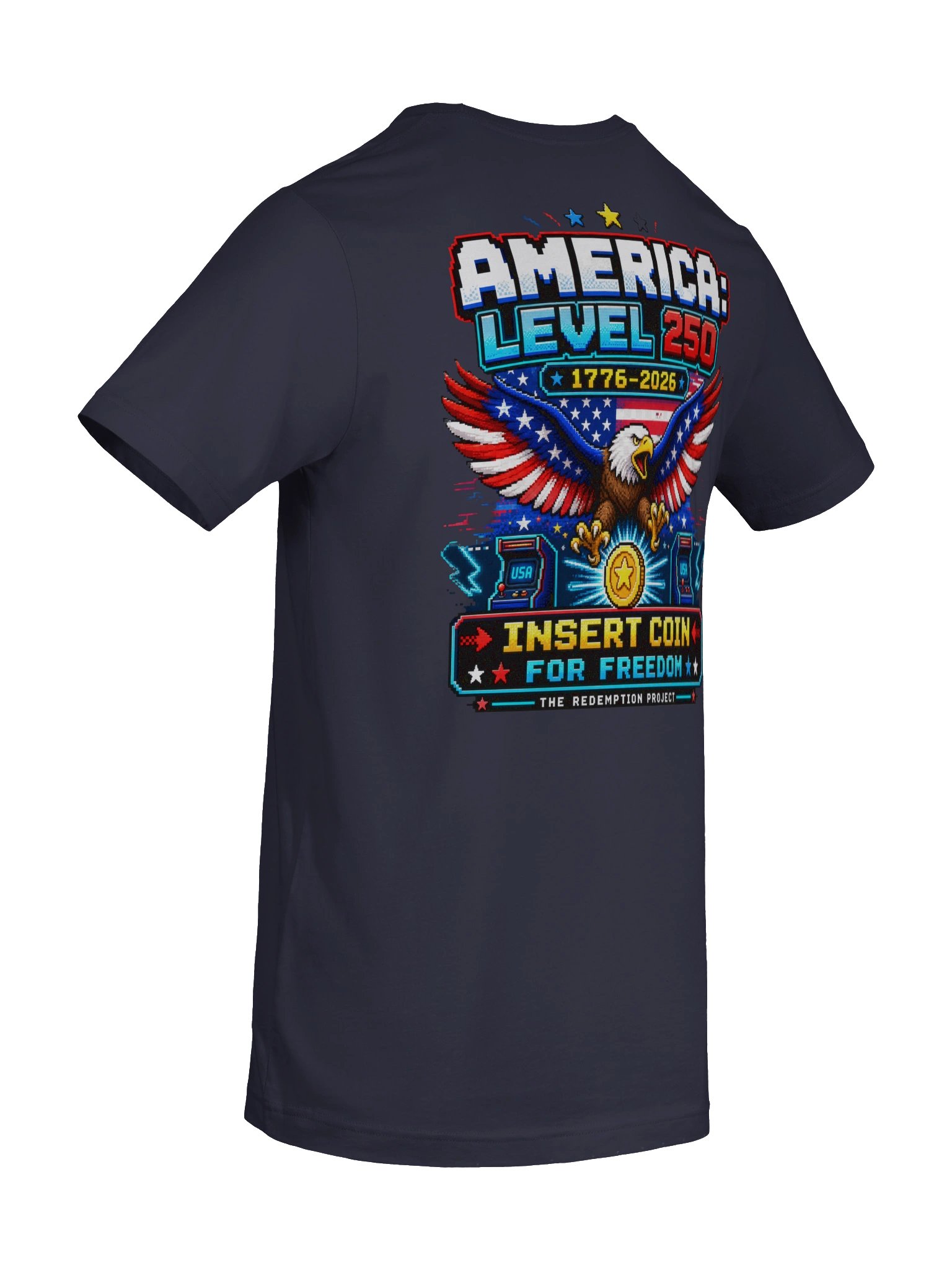 America Level 250 Retro Gaming T-Shirt product image (18)