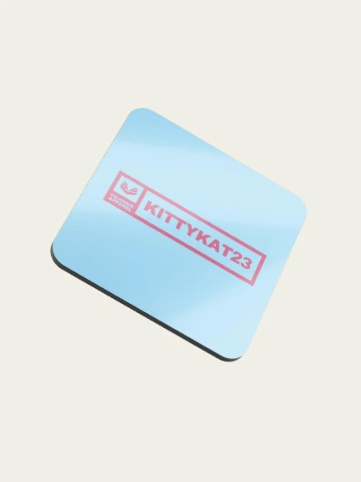 Kittykat23 Cork Coaster - Light Blue product image (1)
