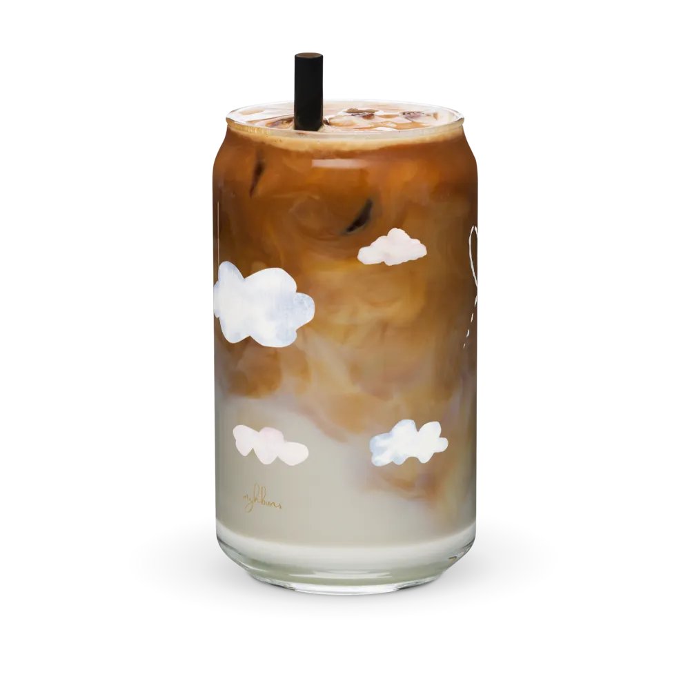 In The Air Glass Can | 16 oz Whimsical Flight Drinkware product image (11)