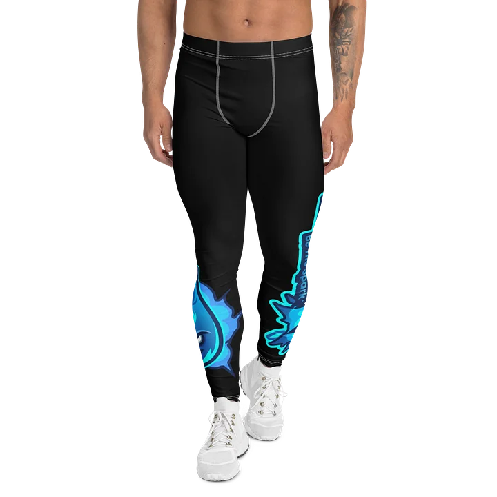 Mens Workout Leggings - Black product image (1)