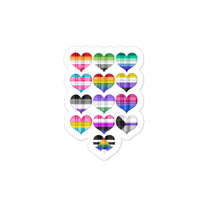 All the Hearts Vinyl Sticker product image (1)