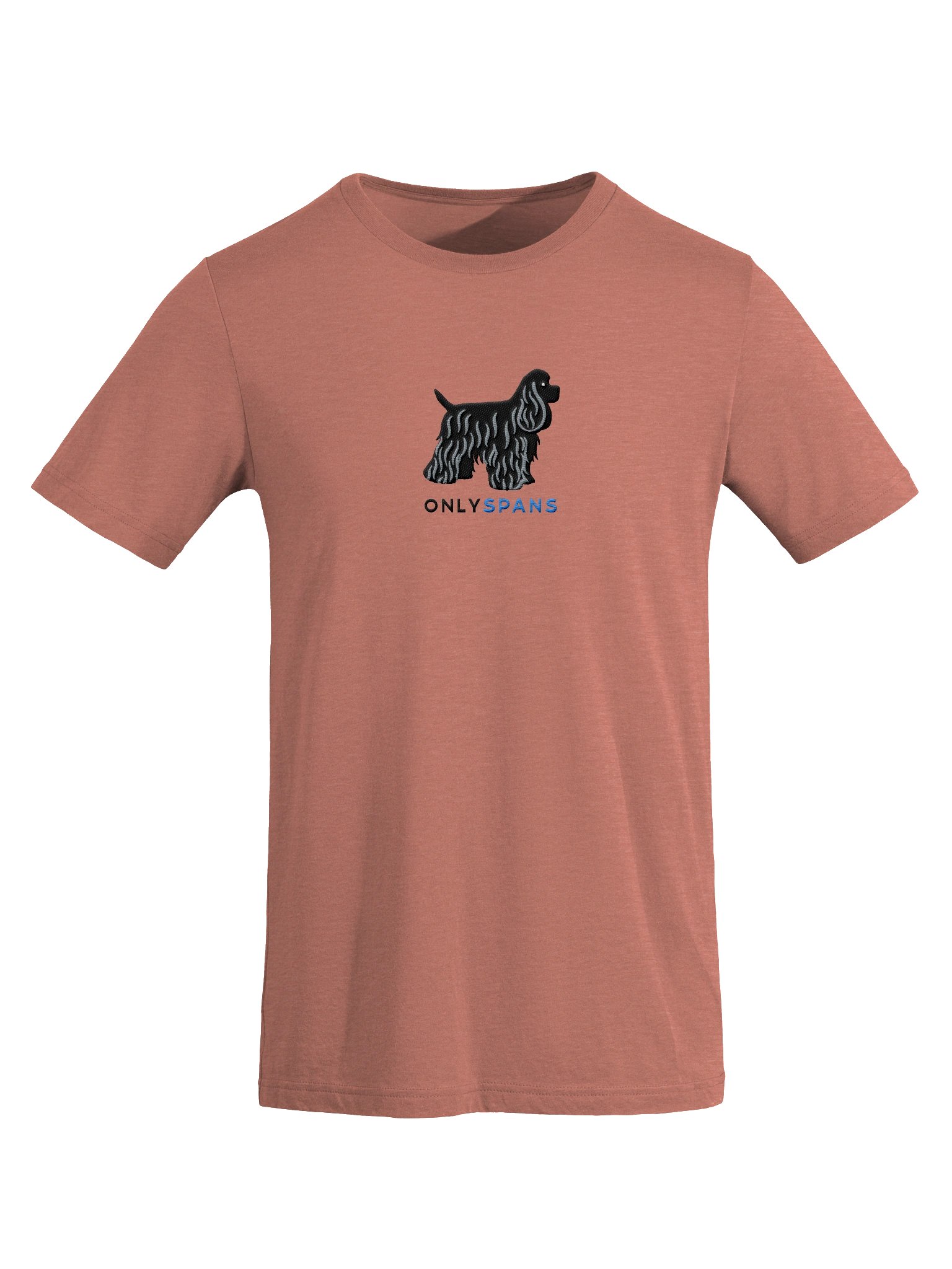 Only Spans T-Shirt(Embroidered) of an American Cocker Spaniel(Black) product image (45)