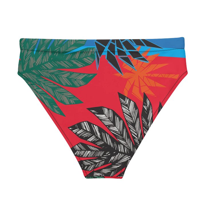 Tropical vision-Recycled High Waisted Bikini Bottom product image (2)