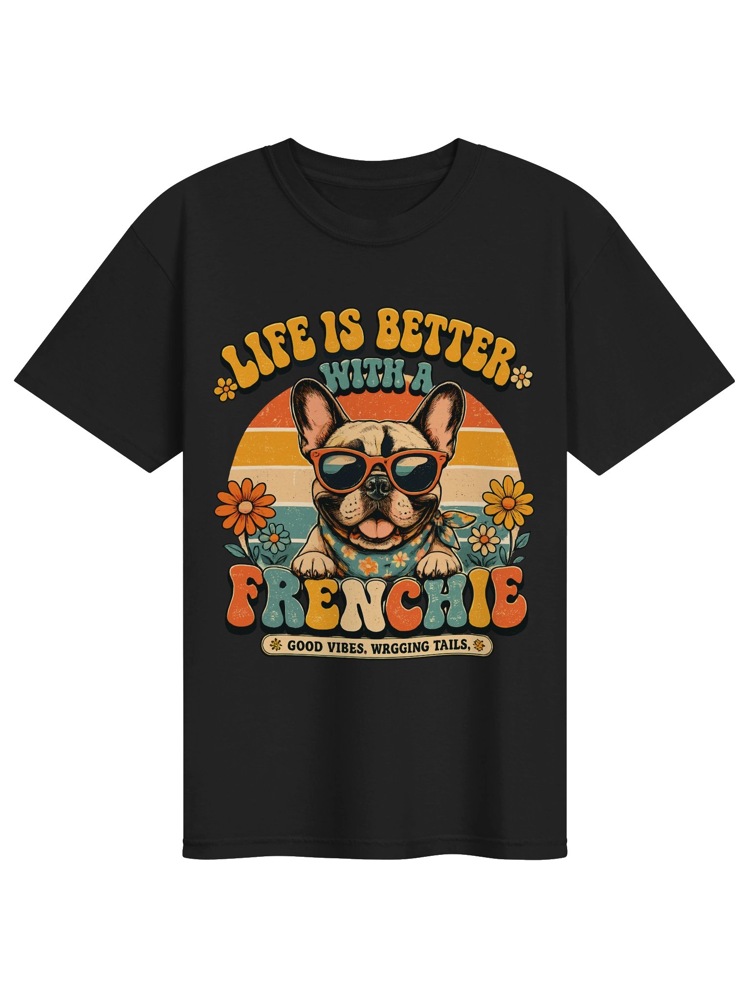 Life is better with a Frenchie tees product image (1)