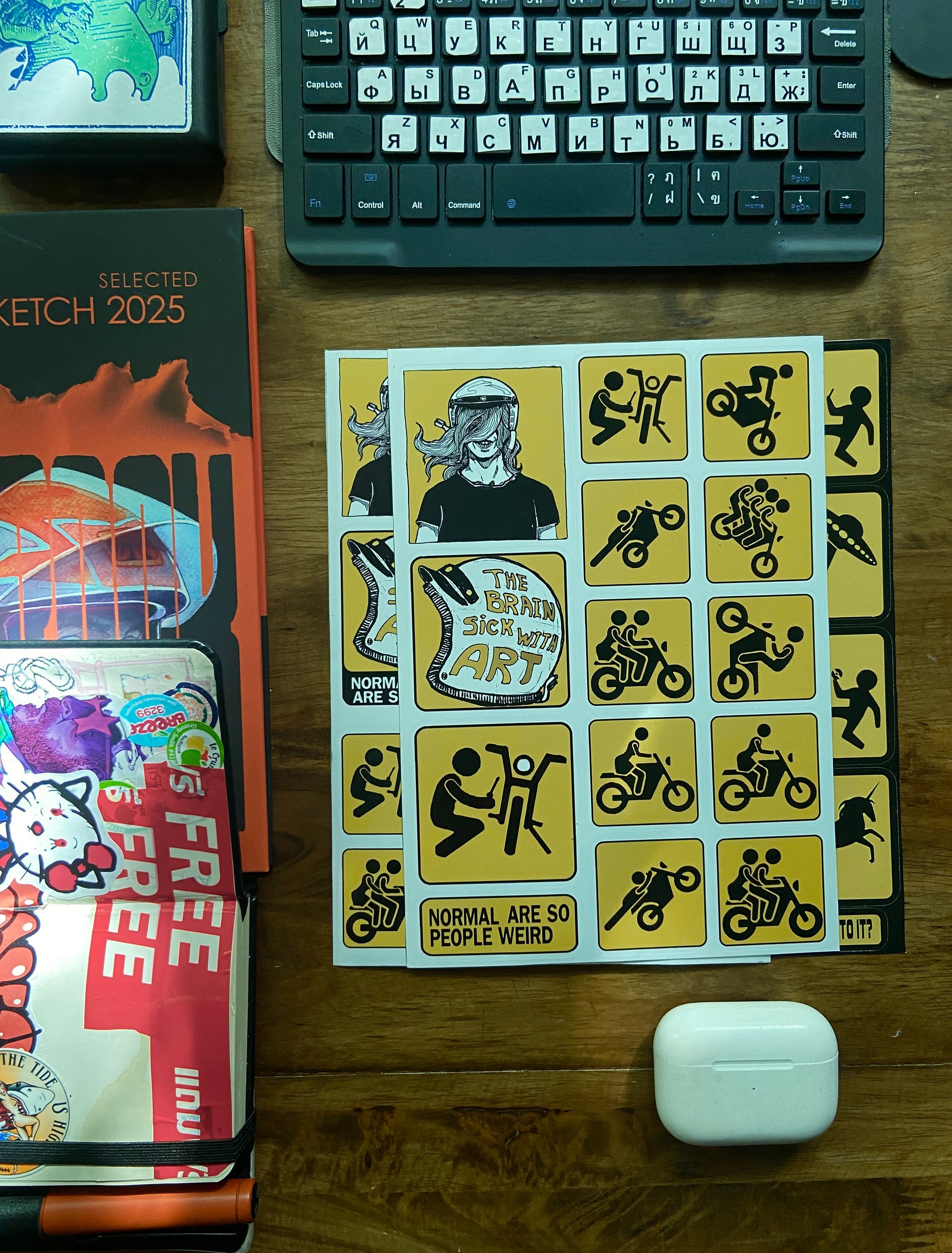 "Moto" 3 stickerset A5 product image (5)