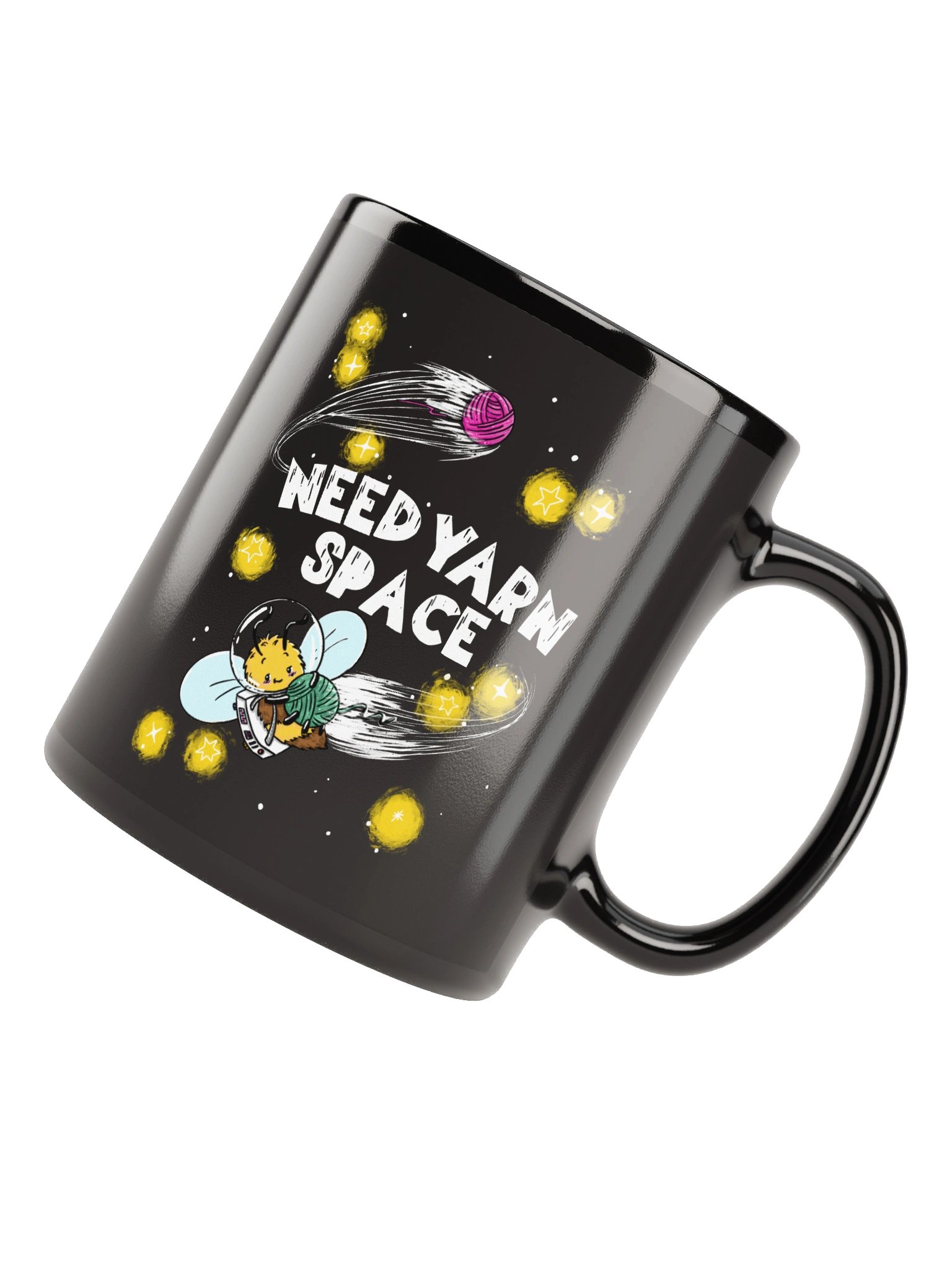 Need Yarn Space Black Mug | 11oz | 15oz product image (7)