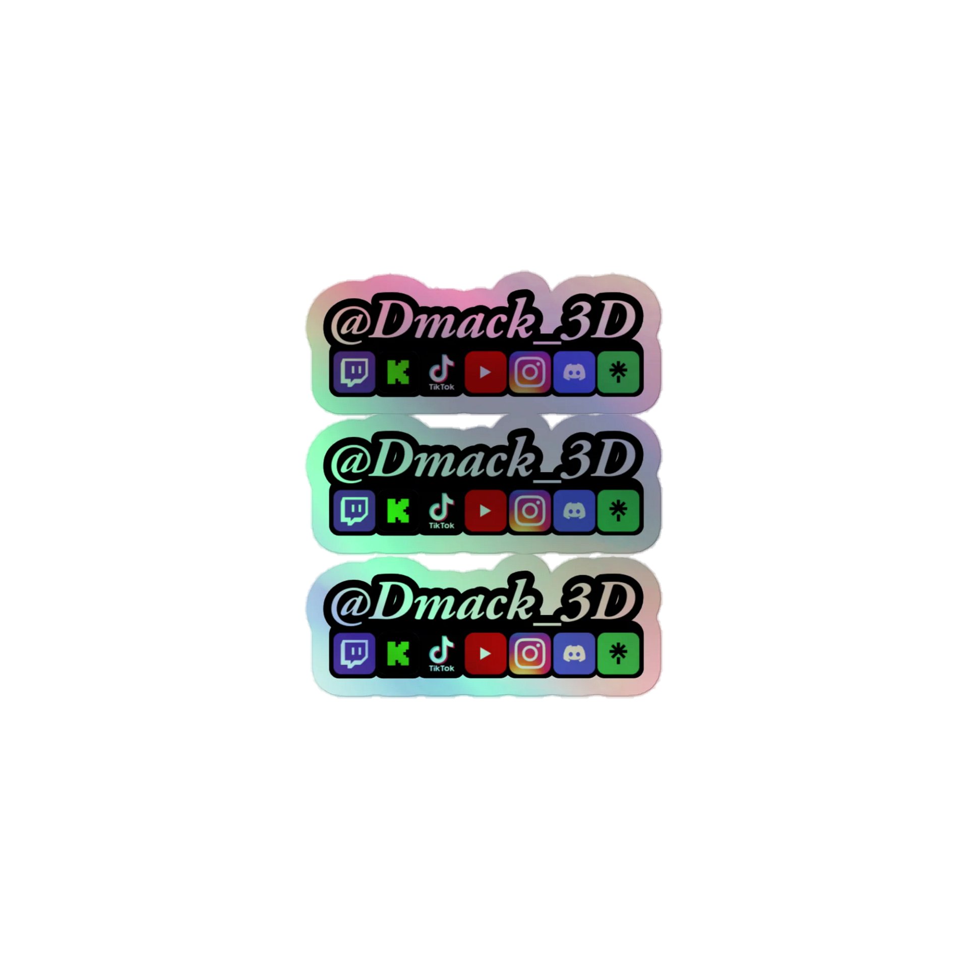 Sticker, Dmack3D, Holo product image (1)