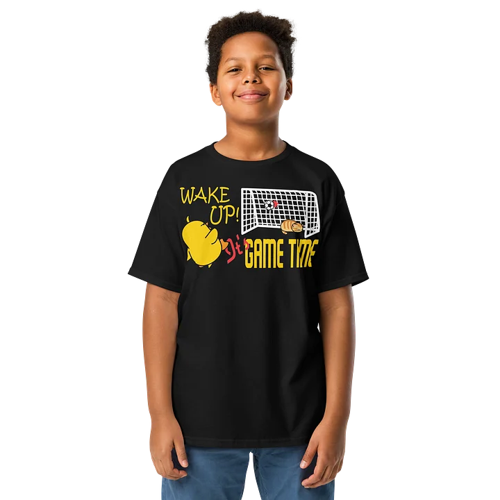 Soccer Cat (WAKE UP, It's GAME TIME) - Unisex Youth Heavyweight T-shirt product image (4)