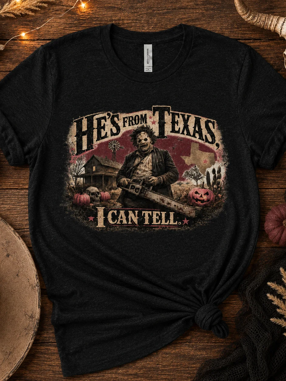 He’s From Texas Horror Tee product image (1)