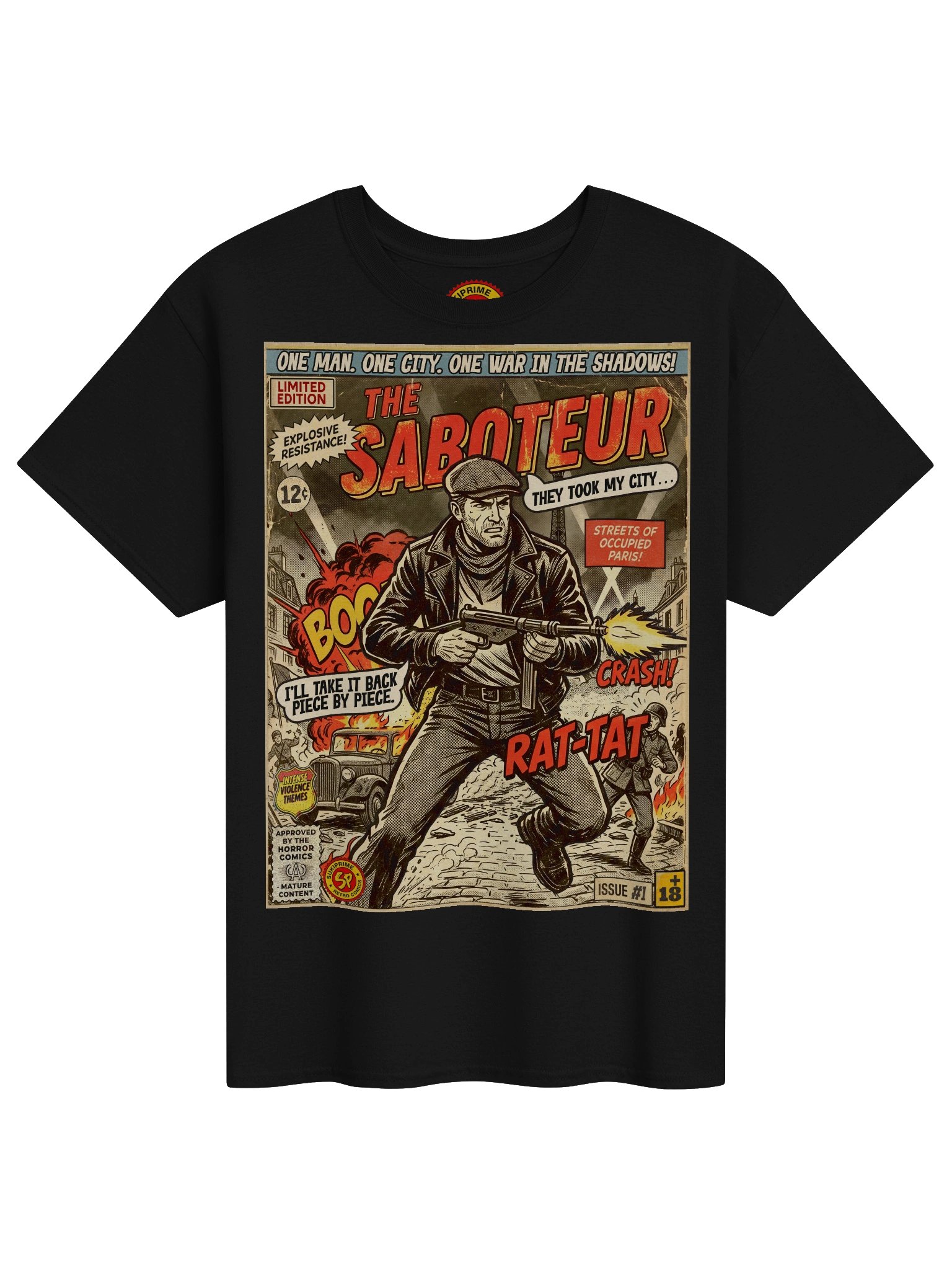 The Saboteur Comic Art T-Shirt product image (1)