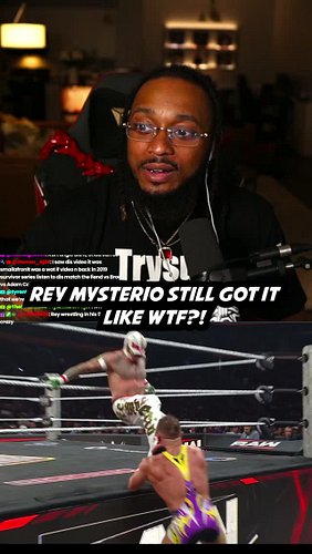 Rey is 50 doing this?! #wwe #reymysterio #wweraw