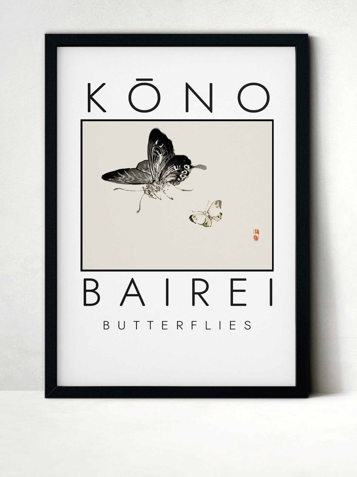 Kono Bairei Butterflies Poster product image (33)