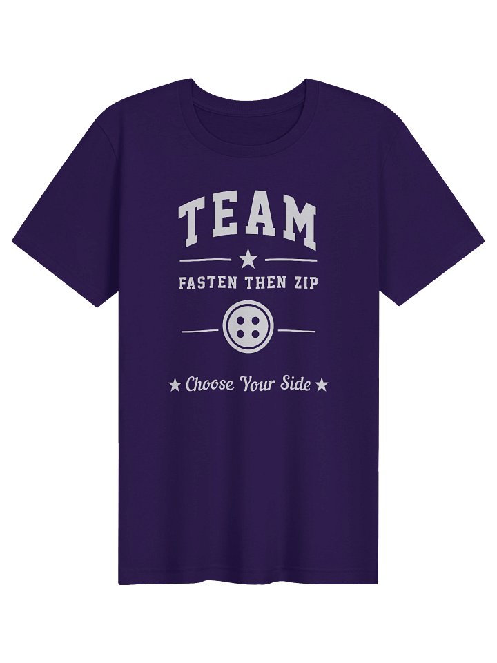 Team Fasten Then Zip Tee, Purple Edition product image (1)
