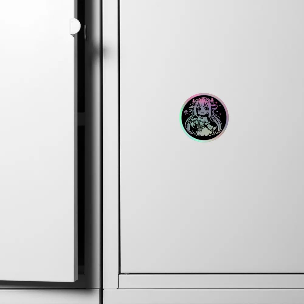Adorable Ushi Holographic Sticker product image (4)