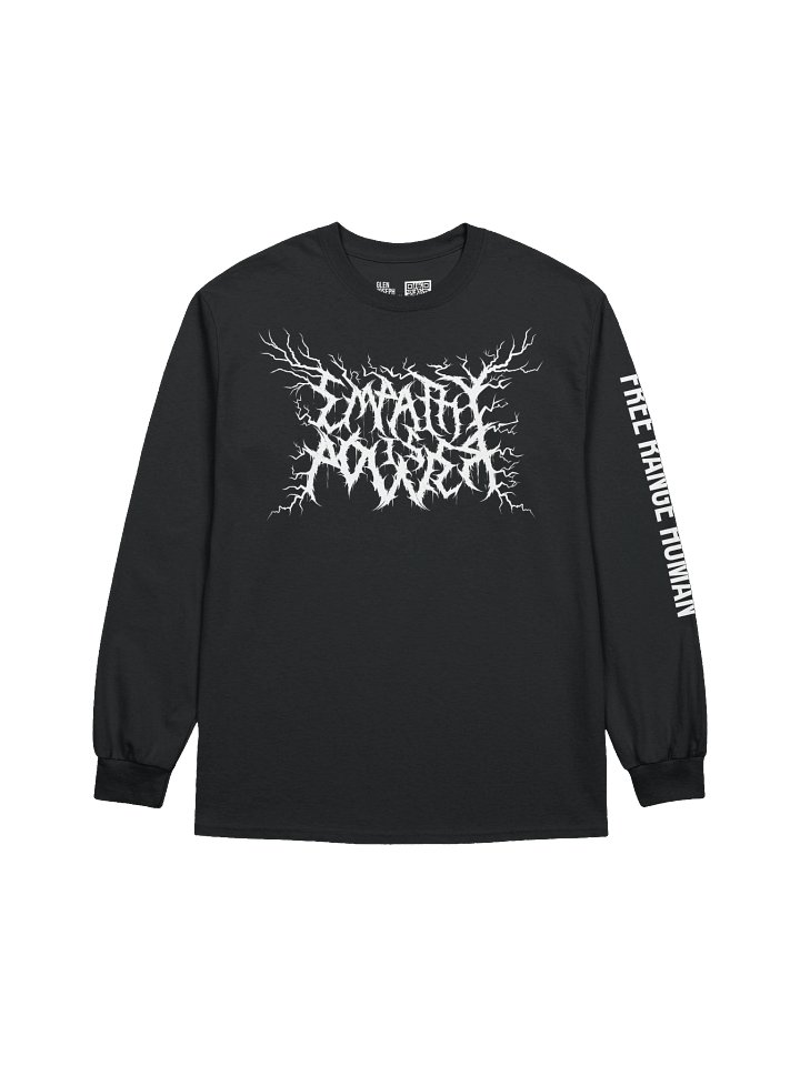 *NEW!* DEATH METAL Empathy is Power Long Sleeve (WHITE) product image (1)