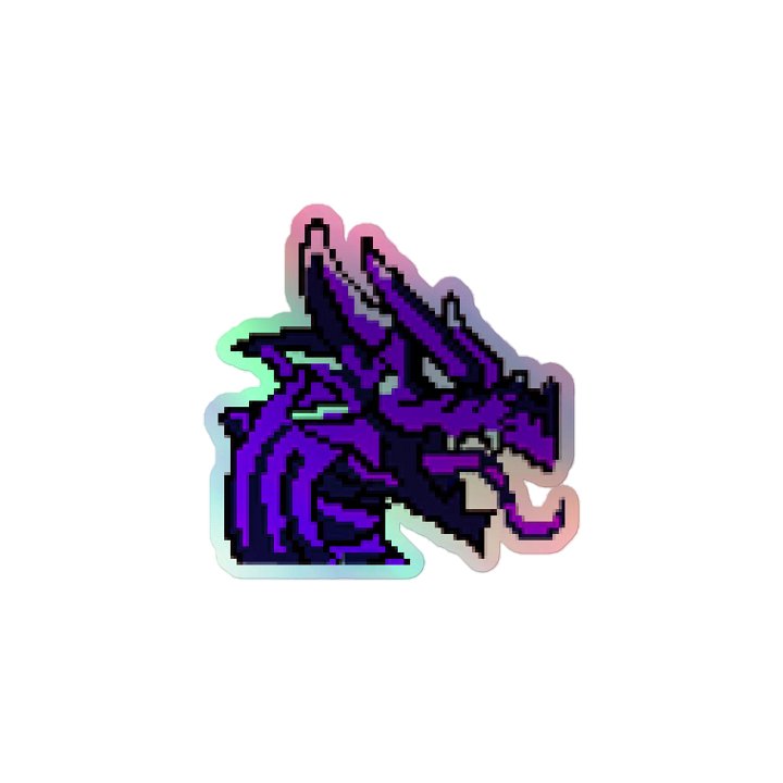Mystic Pixel Dragon Holographic Sticker Sheet product image (1)