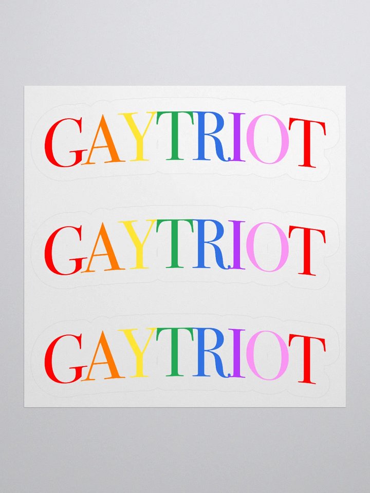 Gaytriot Kiss Cut Stickers product image (5)