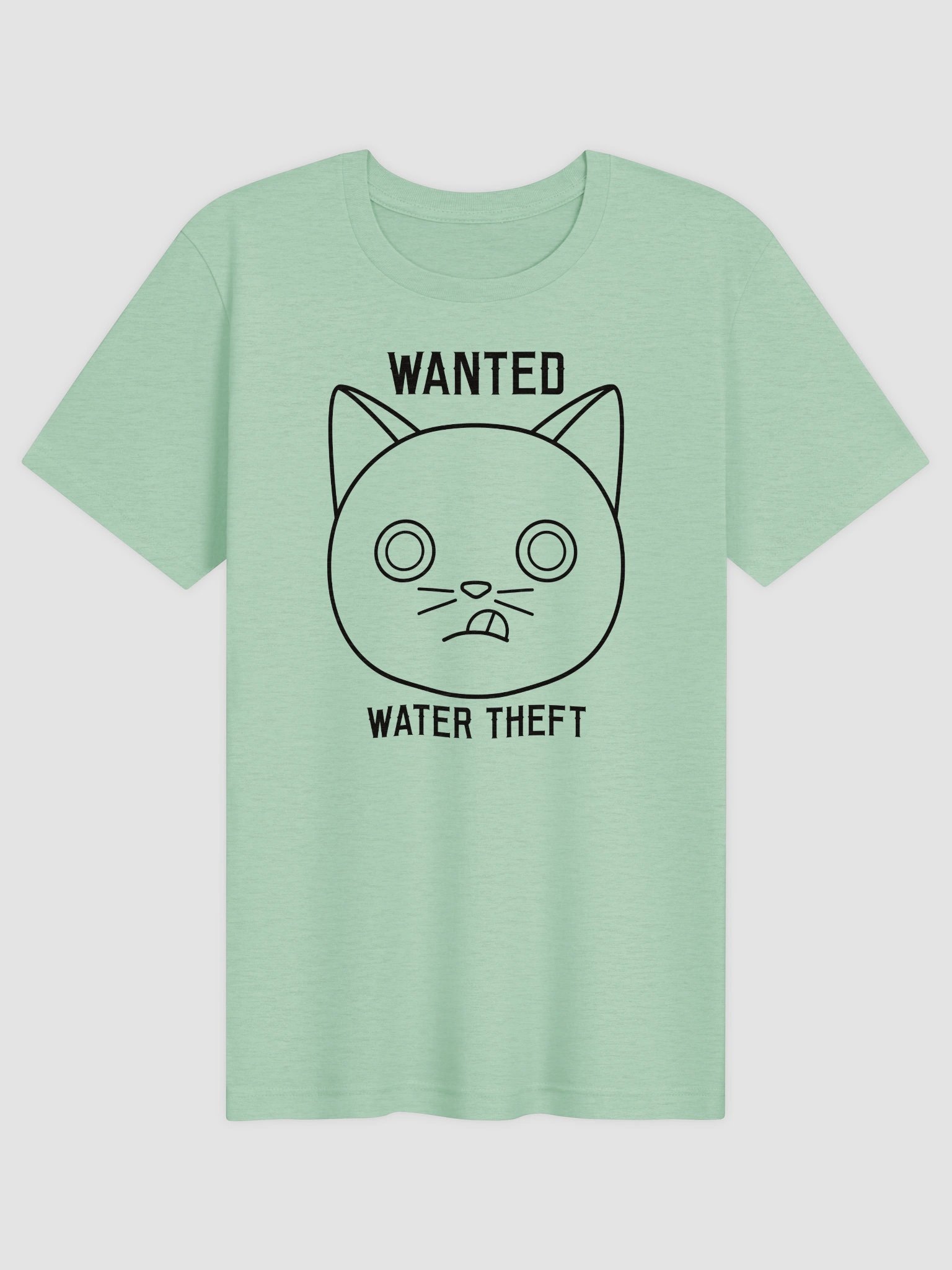 Wanted (Water Theft - Black Print) - Unisex Adult Super Soft Lightweight T-shirt product image (1)