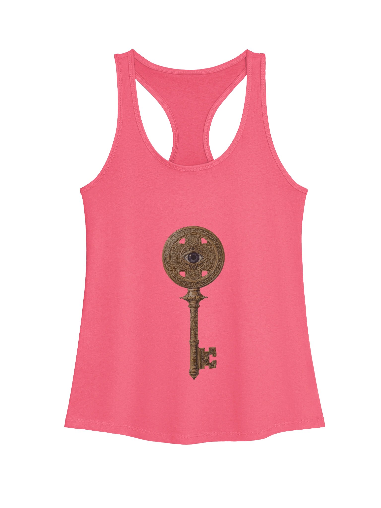 The Gatekeeper’s Key – Hot Pink Momentum Edition (Front & Back Print) | Women’s Racerback Tank product image (1)