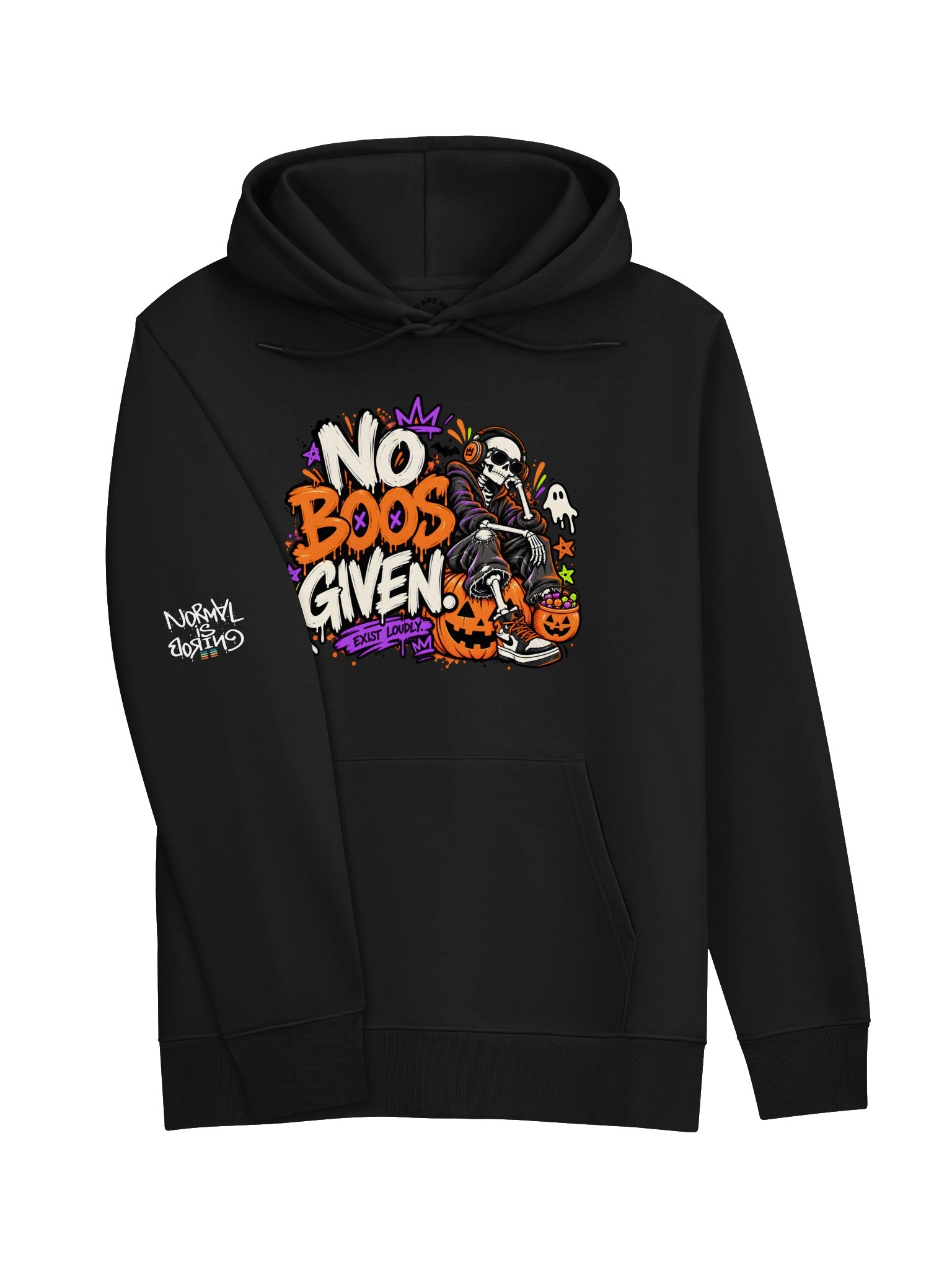 NO BOOS GIVEN.™ Adult Unisex Hoodie product image (8)