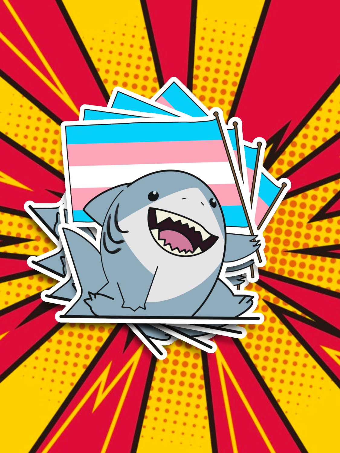 Jeff Said Trans Rights Sticker product image (1)