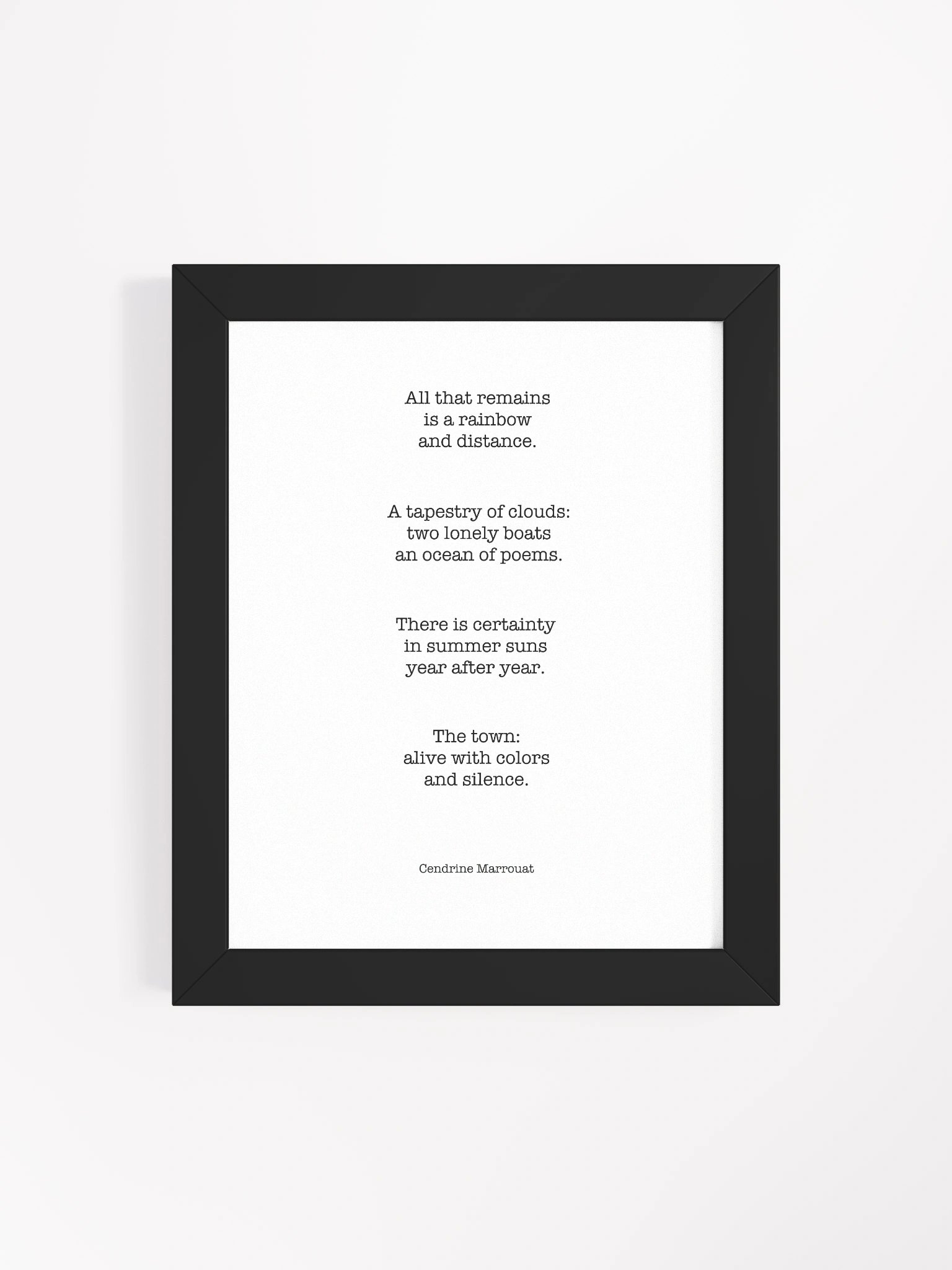 Four Haiku (Framed Poster) product image (4)