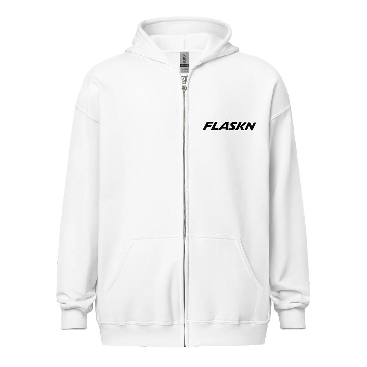 Flaskn zip hoodie (black logo) product image (25)