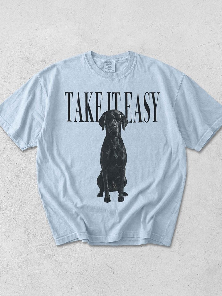 Take It Easy '90s Pop Vintage-Style T-Shirt for German Shorthaired Pointer(Black) Owners product image (1)