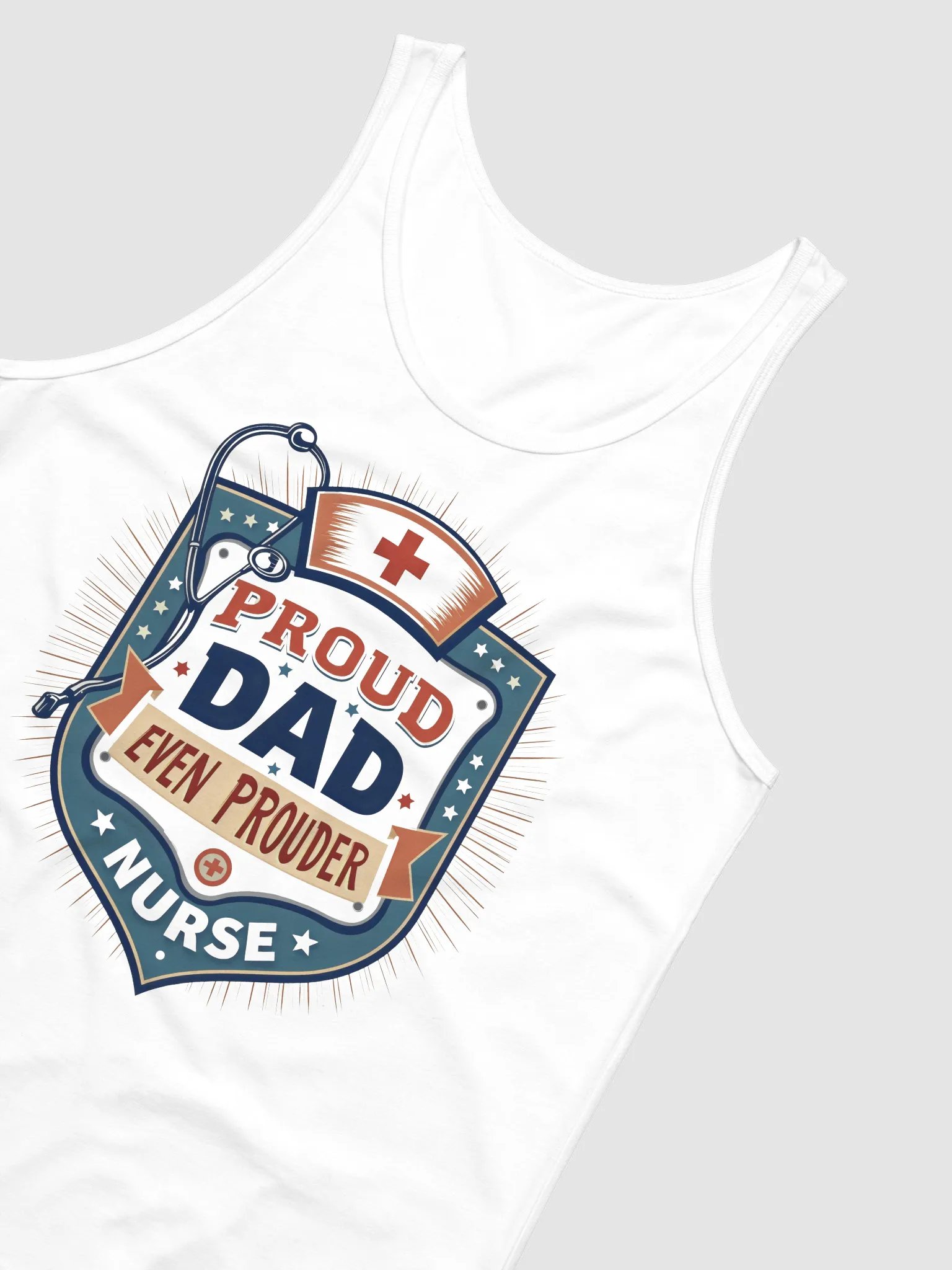 Proud Nurse Dad Shield Tank product image (11)