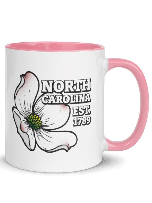 North Carolina Dogwood Floral Ceramic Mug product image (1)
