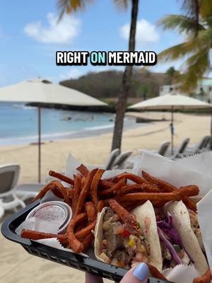 Everything you need to know about The Mermaid at @thebuccaneerstcroix 😍🧜🏻‍♀️🏝️ Spoiler alert: the Painkiller is a MUST-order cocktail. 💃🏻🍹 #virginislands #usvi #saintcroix #caribbeanresort #caribbeanrestaurant 