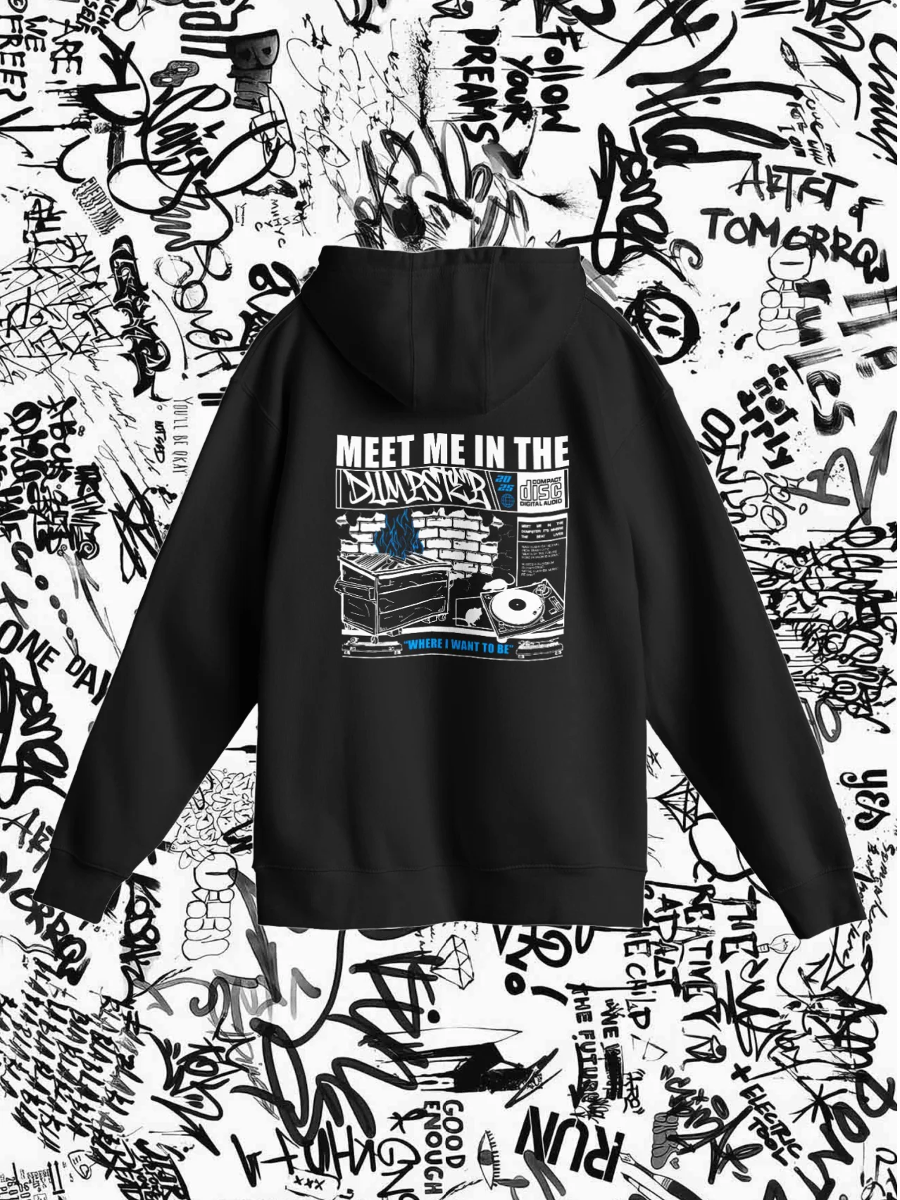 Dumpster Diver Hoodie (Black) product image (4)
