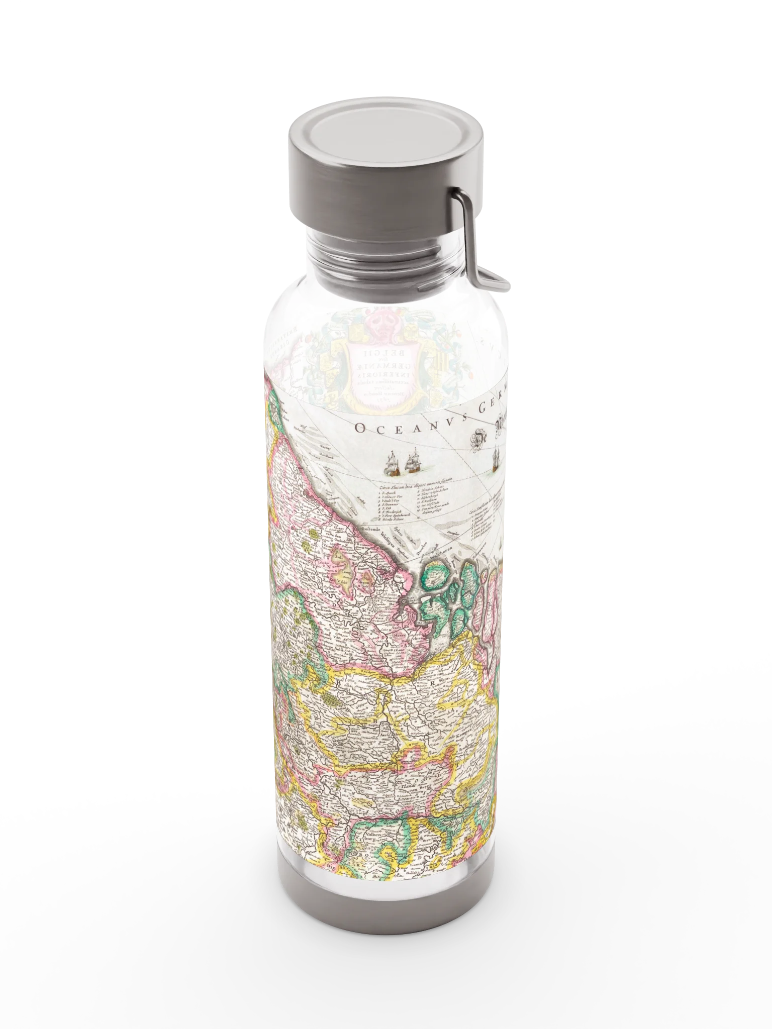 Historic Coastal Map Thor Sports Bottle product image (6)