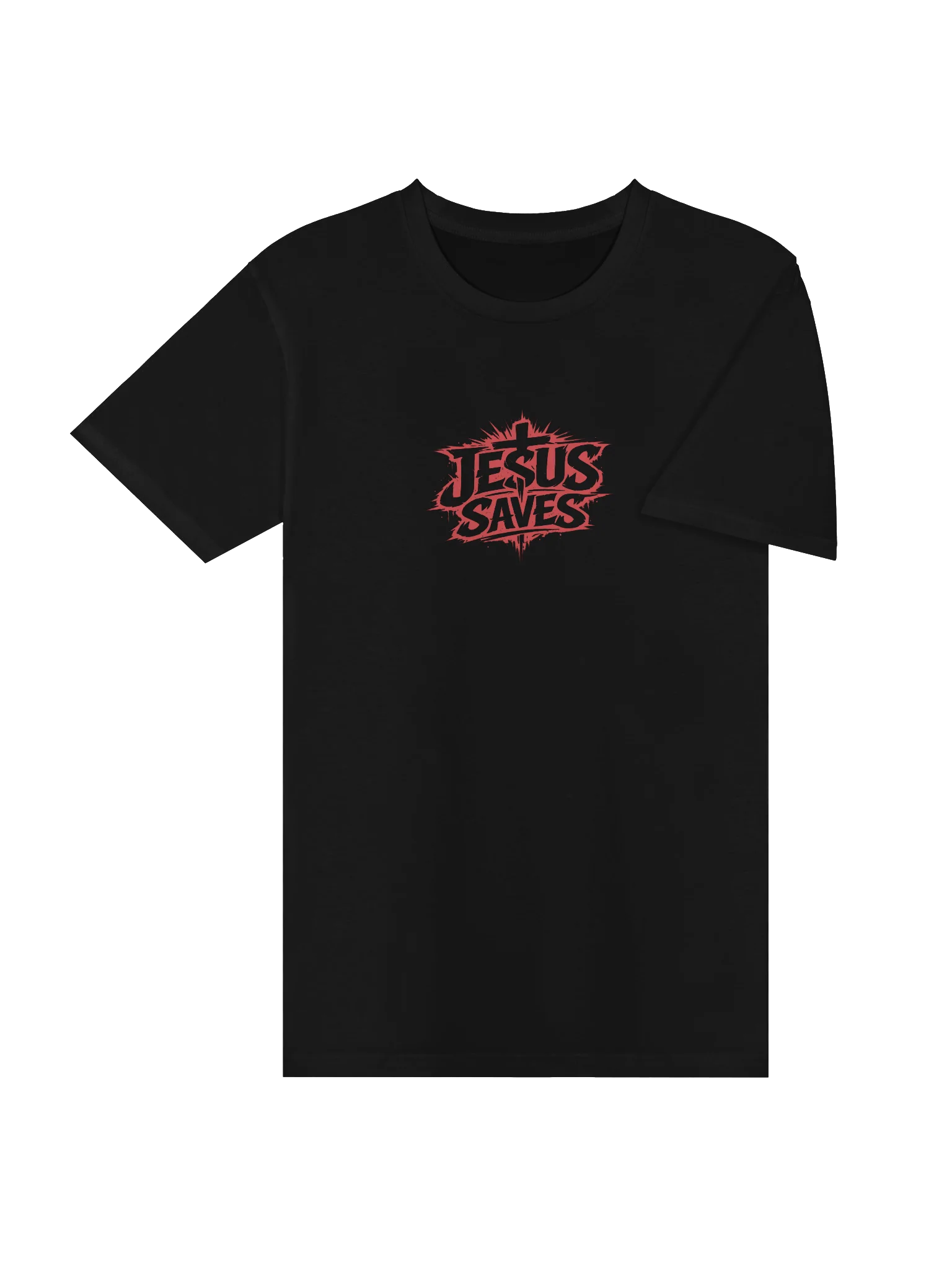 Jesus Saves T-shirt (red text) product image (18)