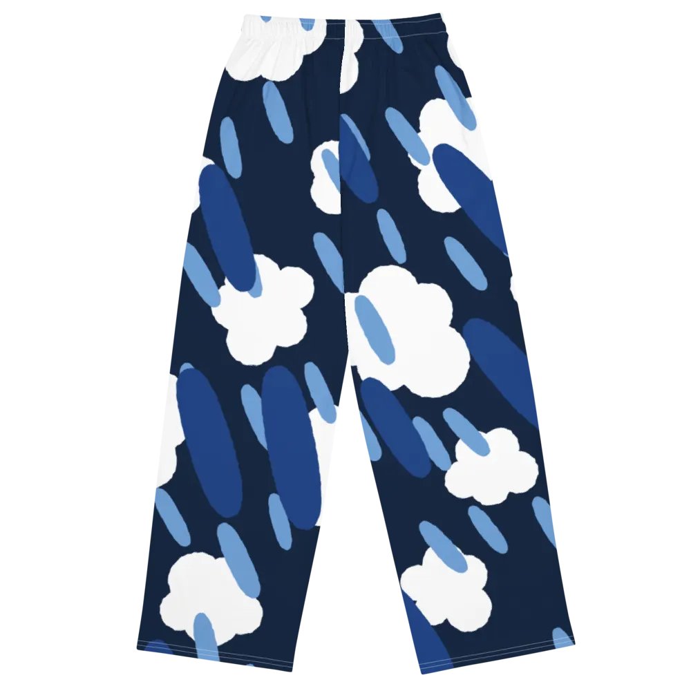 Cloudy Sky Unisex Wide-Leg Pants product image (2)