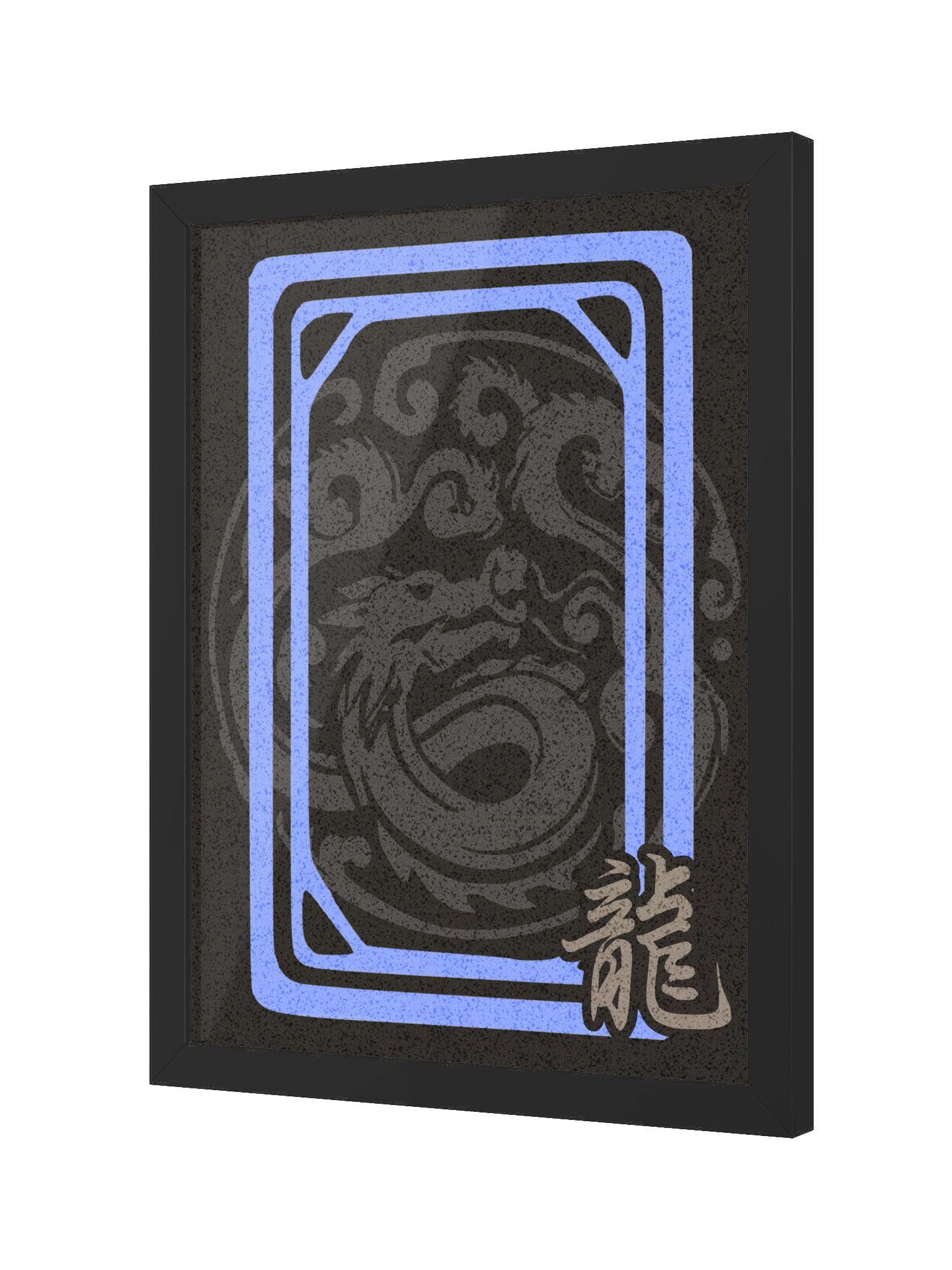 Mahjong White Dragon Board Game Room Poster - FRAMED product image (3)