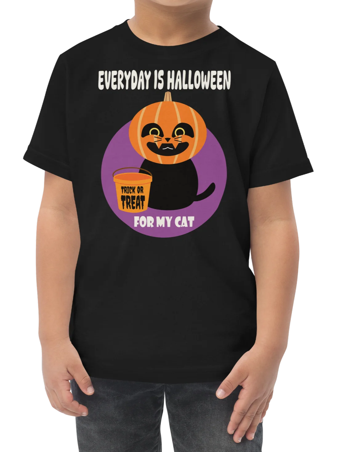 Halloween Cat (Treat Everyday) - Toddler T-shirt product image (2)
