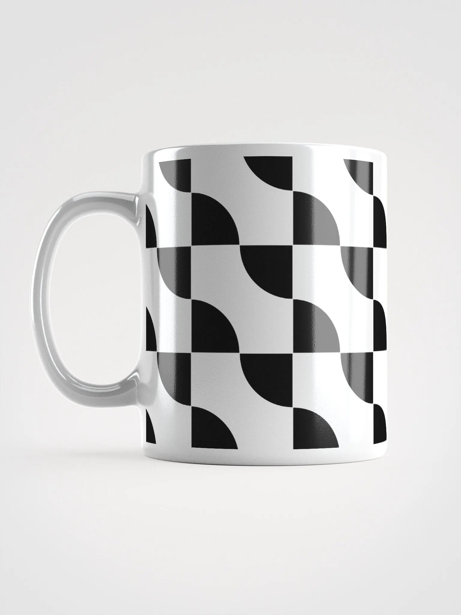 Sliced Circles Within Rectangles Pattern Design Mug product image (16)