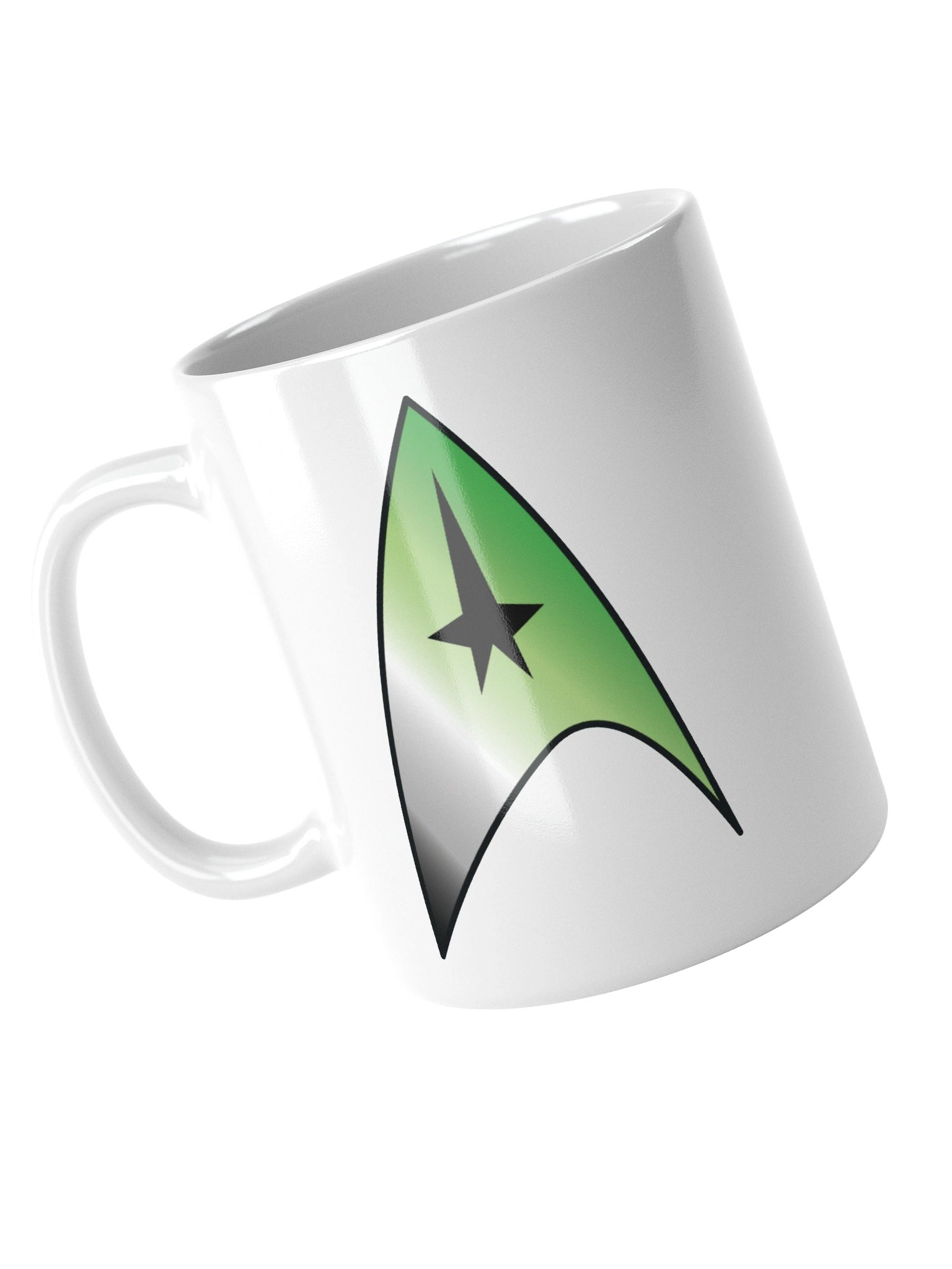 Aromantic Pride Gradient Starfleet Mug product image (3)