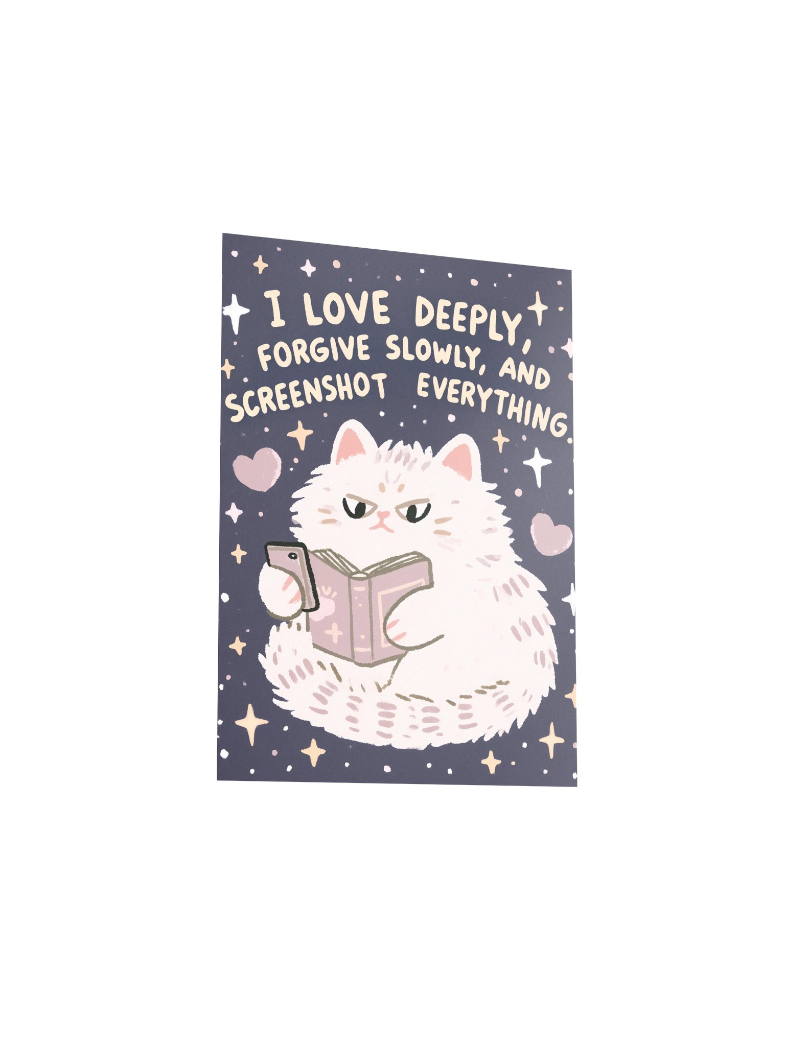 Cute Cat Quote Starry Poster product image (17)